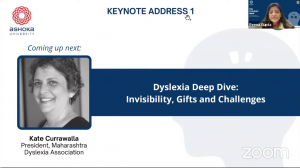 Upcoming session on 'Dyslexia Deep Dive' by Kate Currawalla